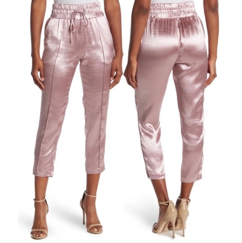 Cinq a Sept 5a7 pink Satin Joggers